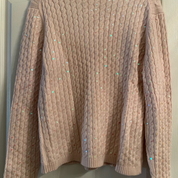 NWT Silk, Angora gorgeous embellished Real Clothes designer sweater XL from Saks - Picture 3 of 3